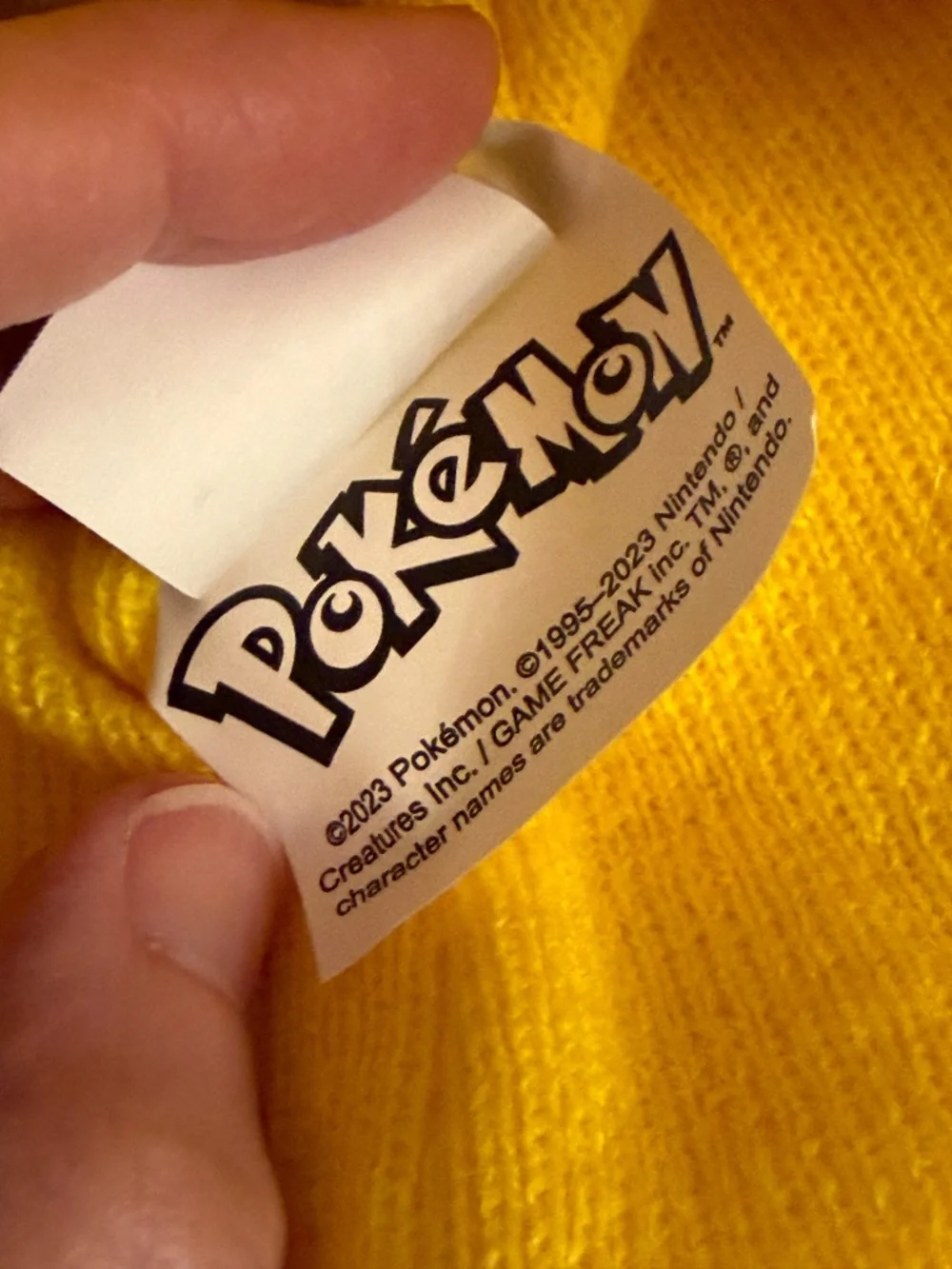 Pokémon Pikachu beanie and glove set kids boys girls